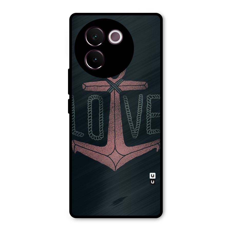 Love Anchor Form Metal Back Case for Vivo V30e