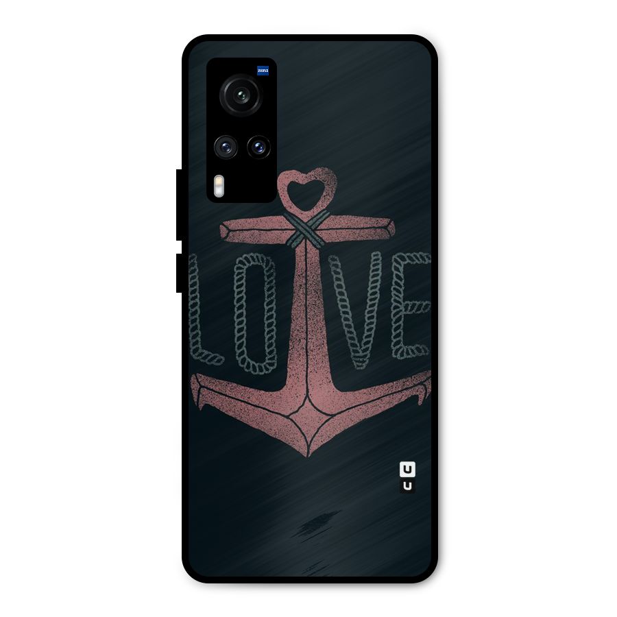 Love Anchor Form Metal Back Case for Vivo X60
