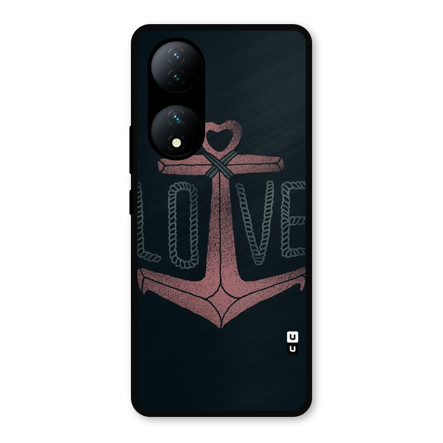 Love Anchor Form Metal Back Case for Vivo Y100