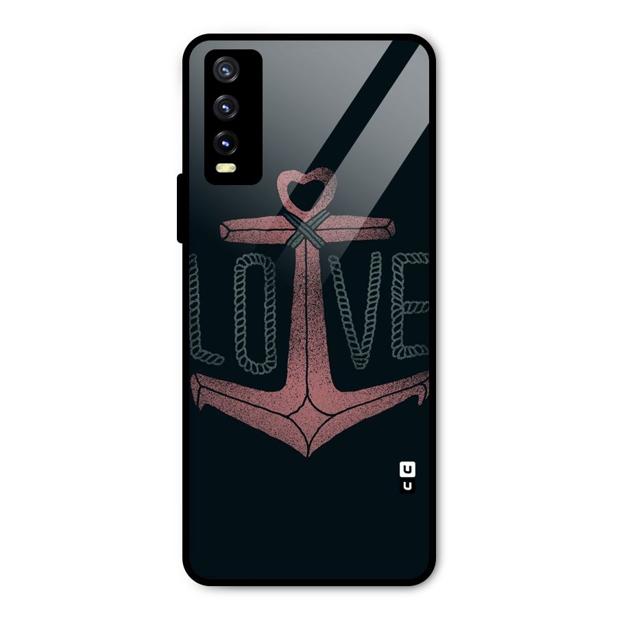 Love Anchor Form Metal Back Case for Vivo Y20g