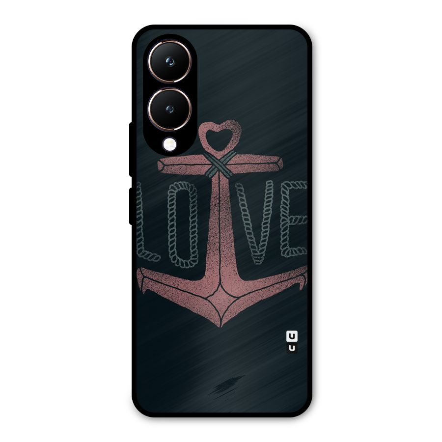 Love Anchor Form Metal Back Case for Vivo Y28