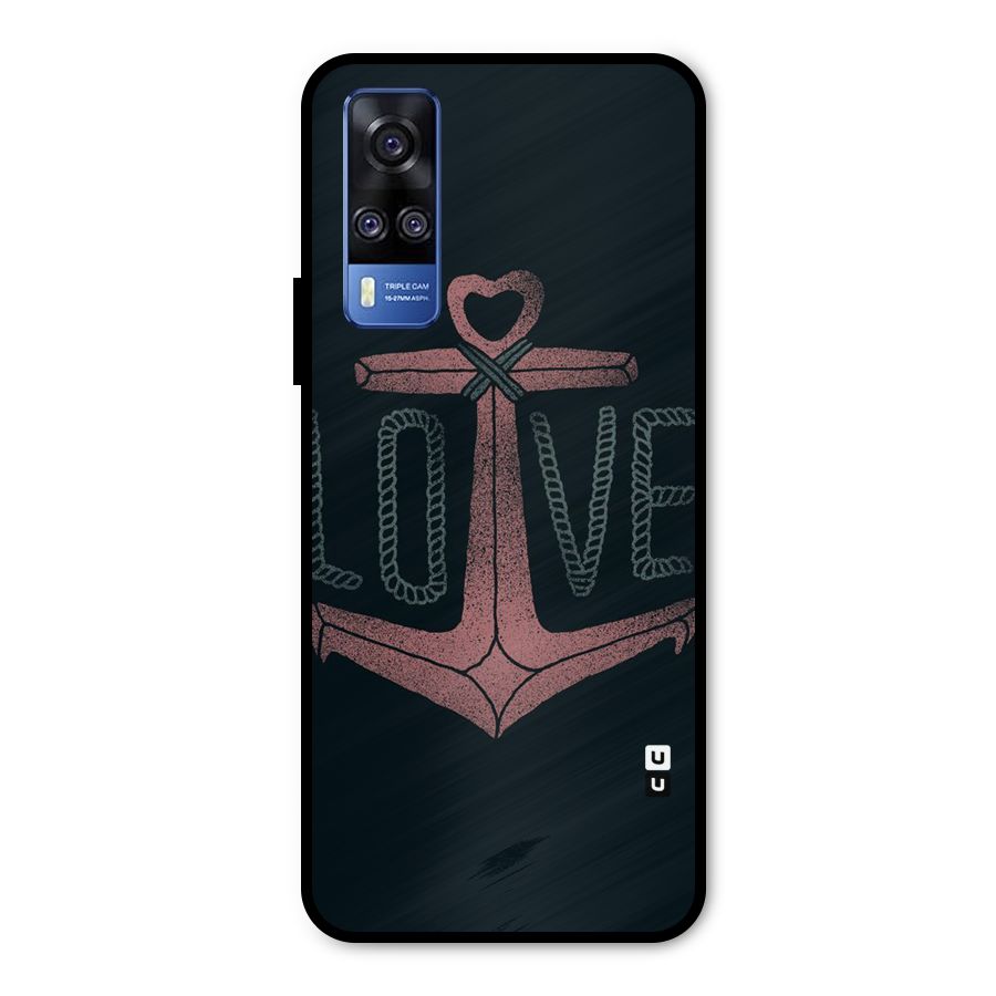 Love Anchor Form Metal Back Case for Vivo Y51A