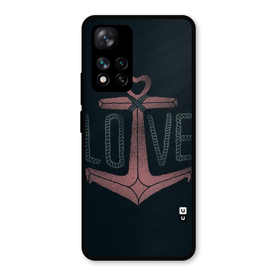 Love Anchor Form Metal Back Case for Xiaomi 11i 5G