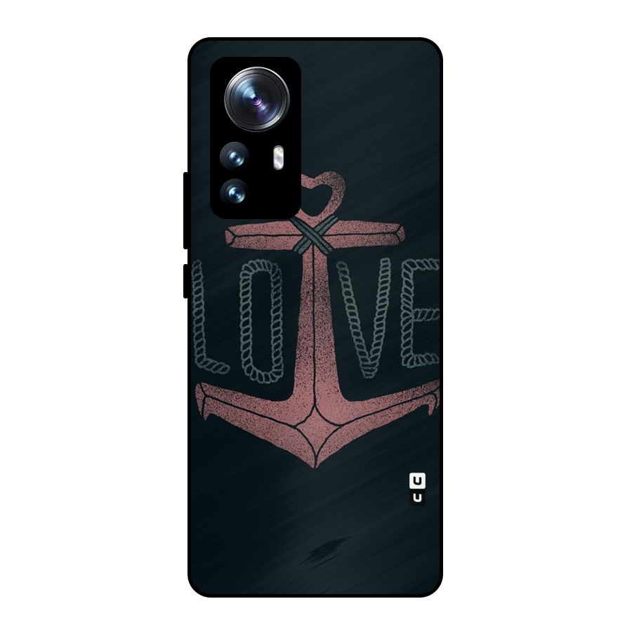 Love Anchor Form Metal Back Case for Xiaomi 12 Pro
