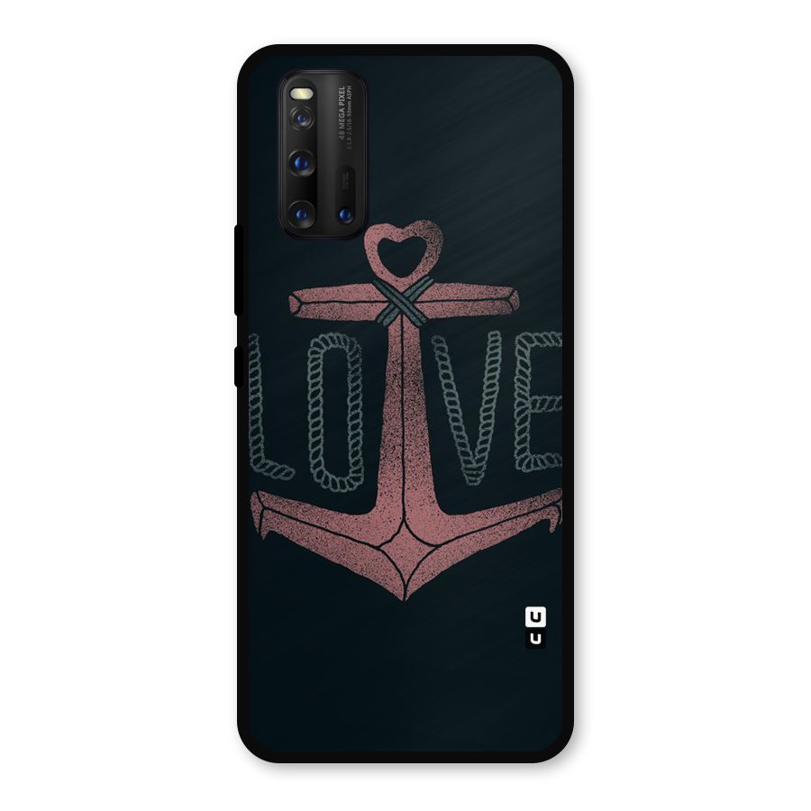 Love Anchor Form Metal Back Case for iQOO 3