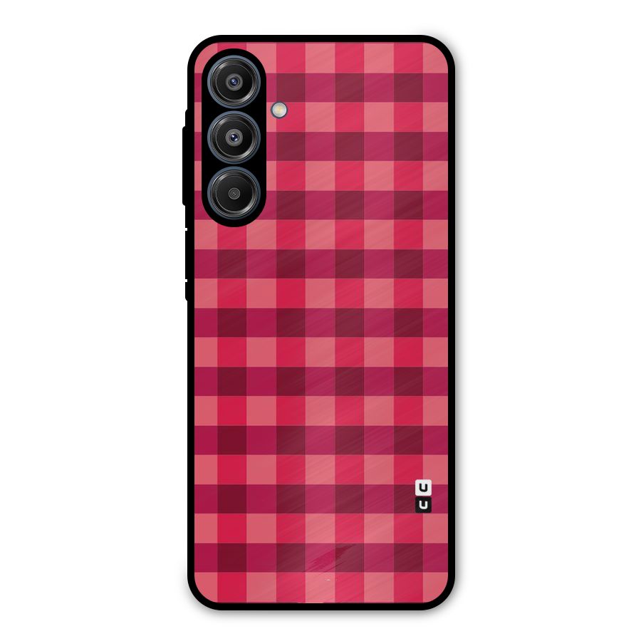 Love Checks Metal Back Case for Galaxy A16 5G