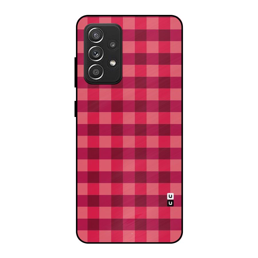 Love Checks Metal Back Case for Galaxy A52s 5G