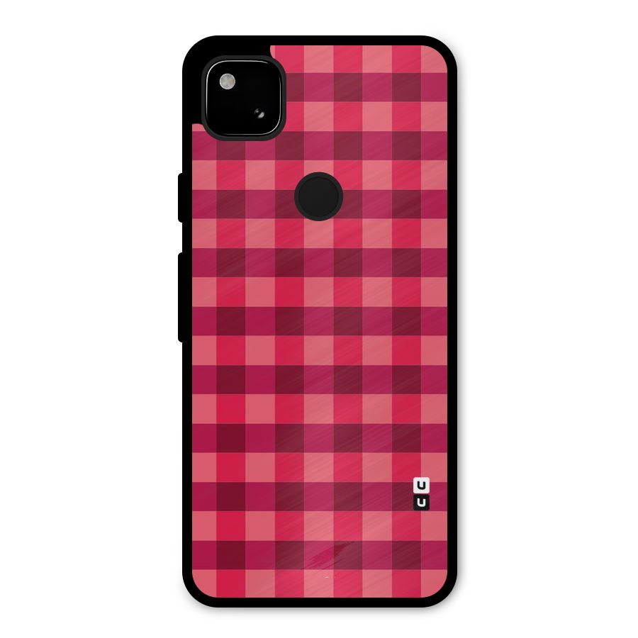 Love Checks Metal Back Case for Google Pixel 4a