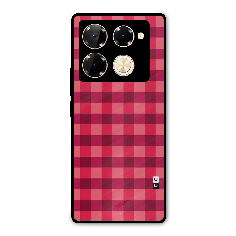 Love Checks Metal Back Case for Infinix Note 40 Pro Plus