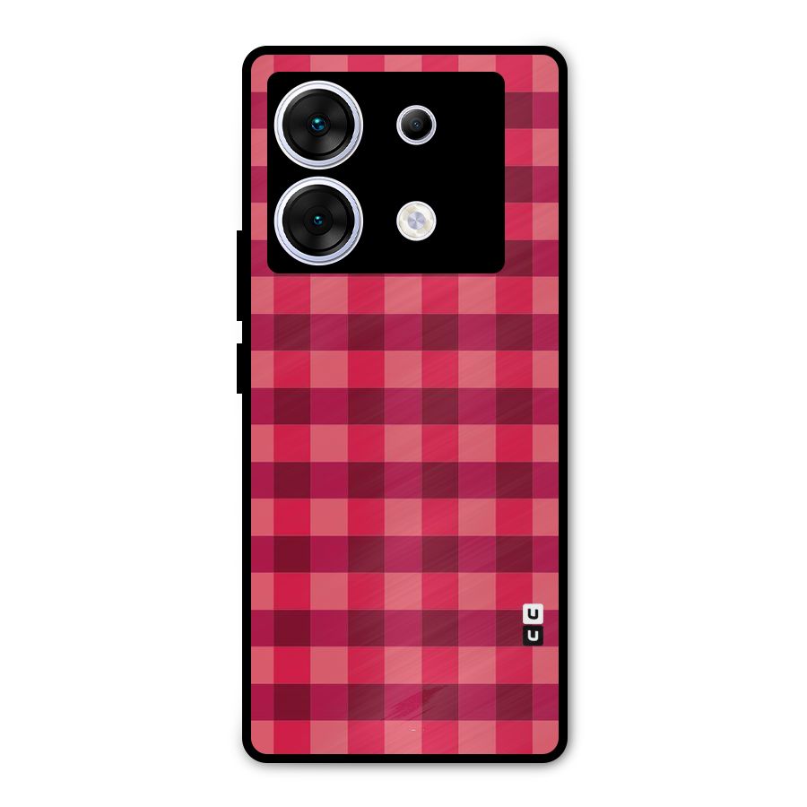 Love Checks Metal Back Case for Infinix Zero 30 5G