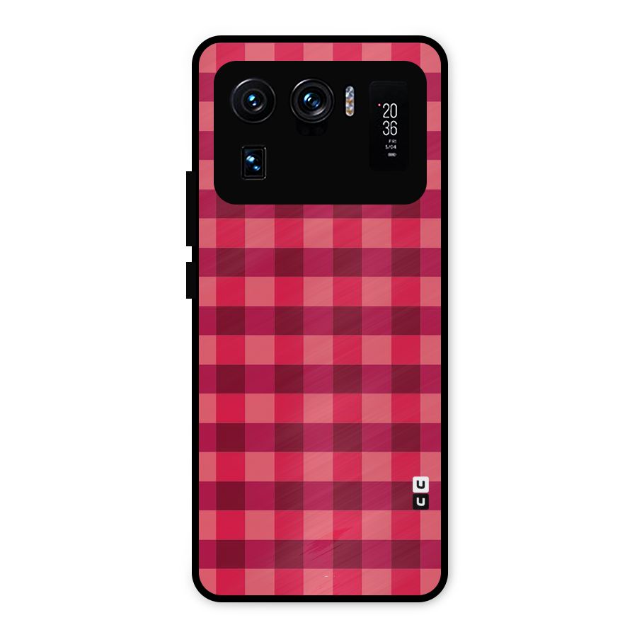 Love Checks Metal Back Case for Mi 11 Ultra