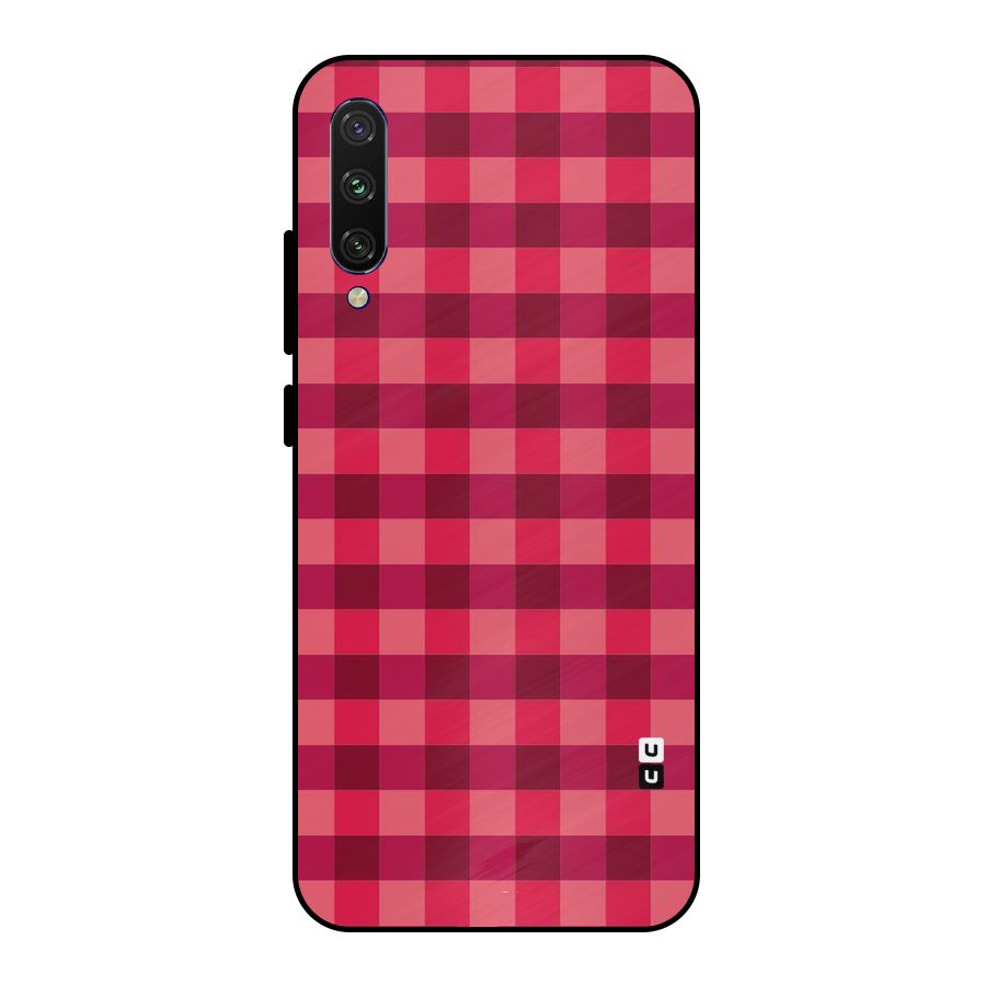 Love Checks Metal Back Case for Mi A3