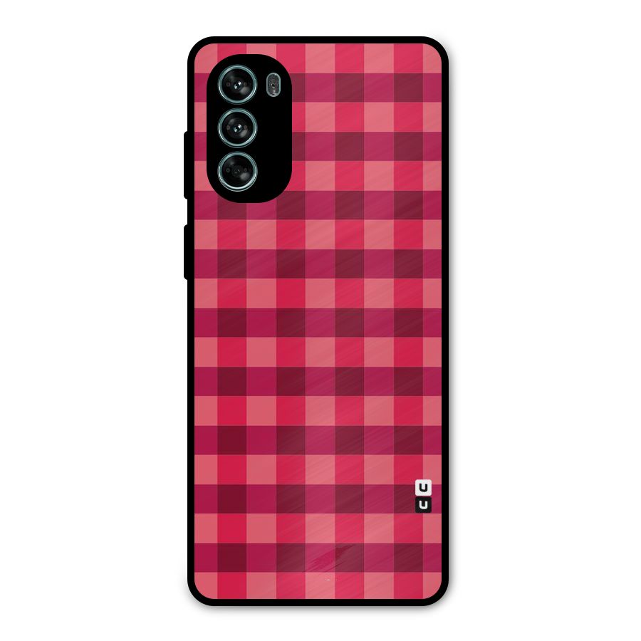 Love Checks Metal Back Case for Moto G62