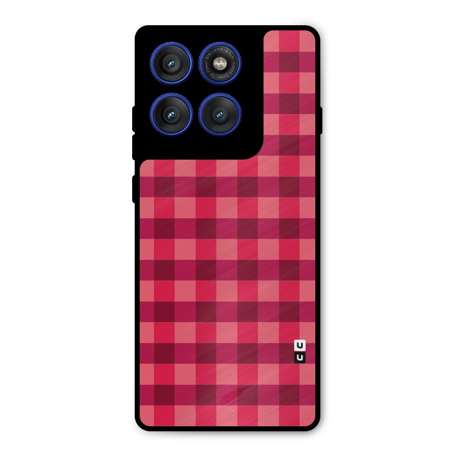 Love Checks Metal Back Case for Motorola Edge 60 Pro