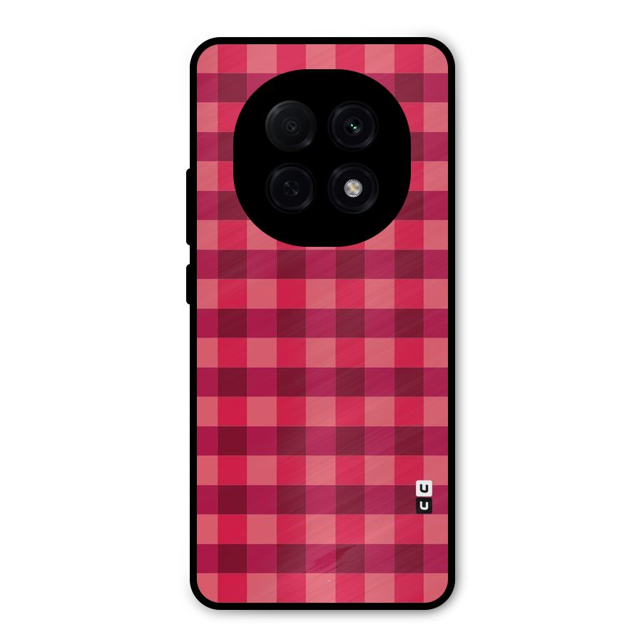 Love Checks Metal Back Case for Oppo F29 Pro