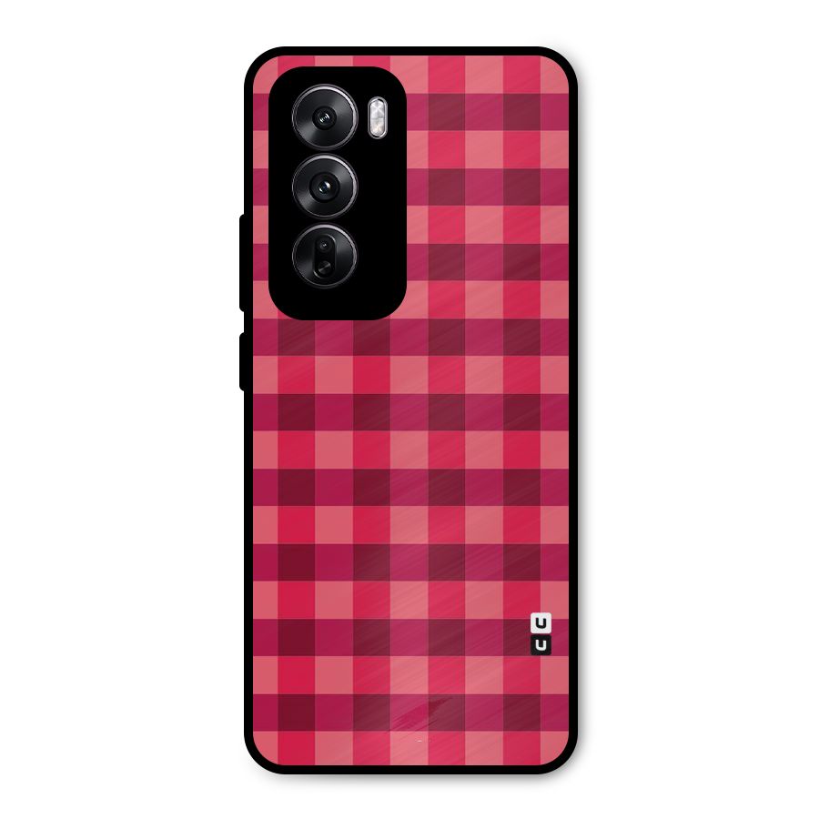 Love Checks Metal Back Case for Oppo Reno12