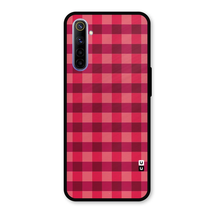Love Checks Metal Back Case for Realme 6i