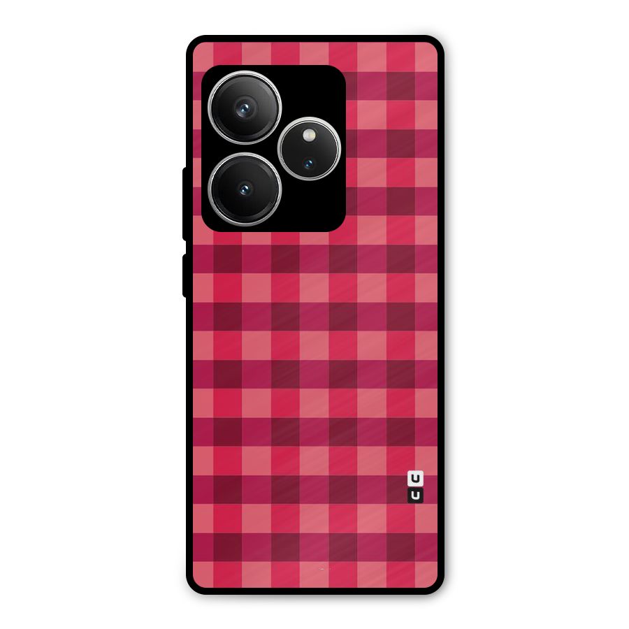 Love Checks Metal Back Case for Realme GT 6