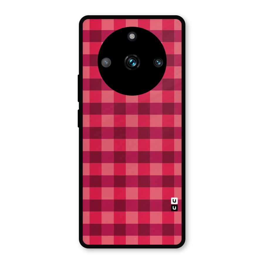 Love Checks Metal Back Case for Realme Narzo 60 Pro