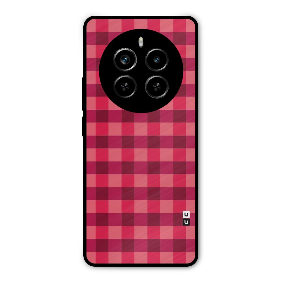 Love Checks Metal Back Case for Realme P1 Pro