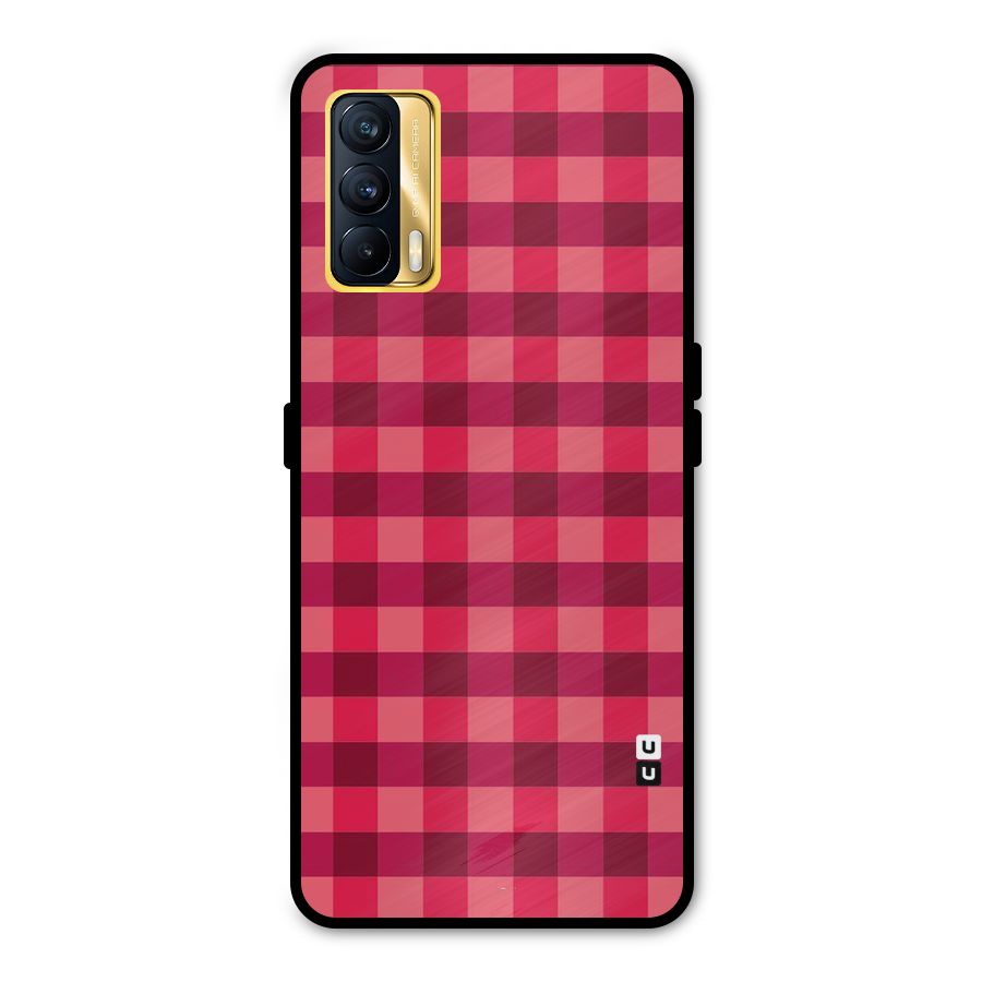Love Checks Metal Back Case for Realme X7