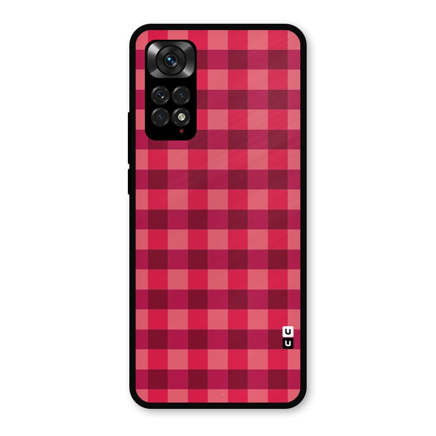 Love Checks Metal Back Case for Redmi Note 11s