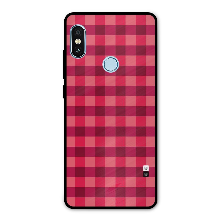 Love Checks Metal Back Case for Redmi Note 5 Pro