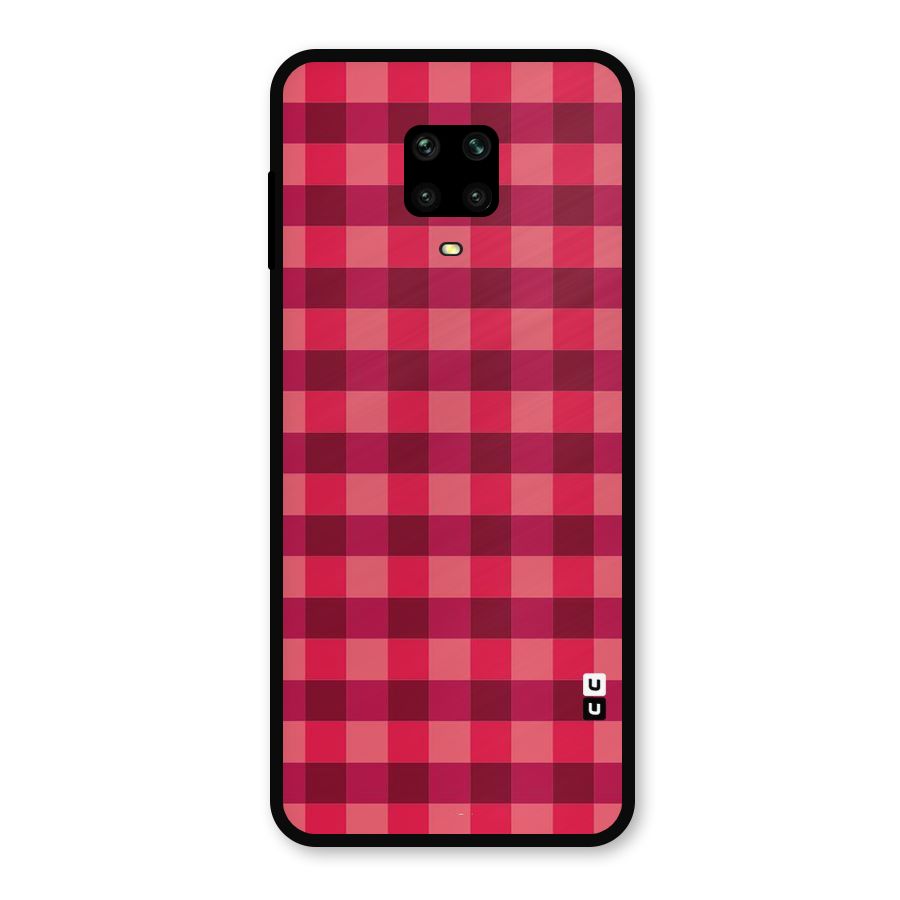 Love Checks Metal Back Case for Redmi Note 9 Pro