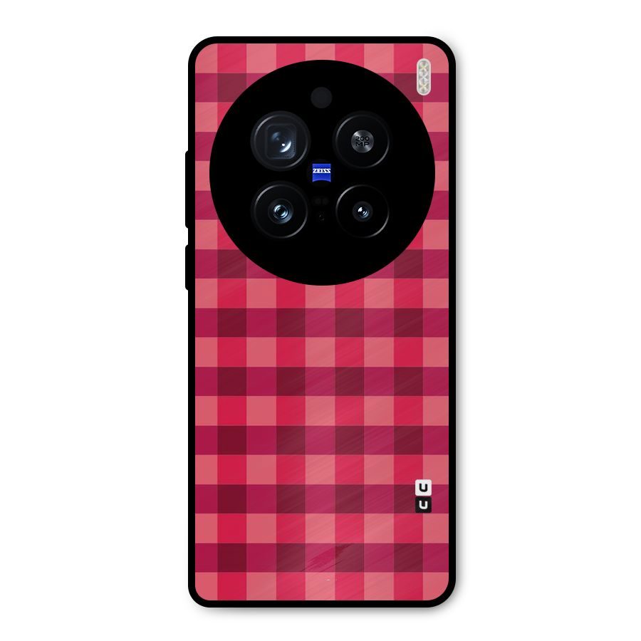 Love Checks Metal Back Case for Vivo X200 Pro