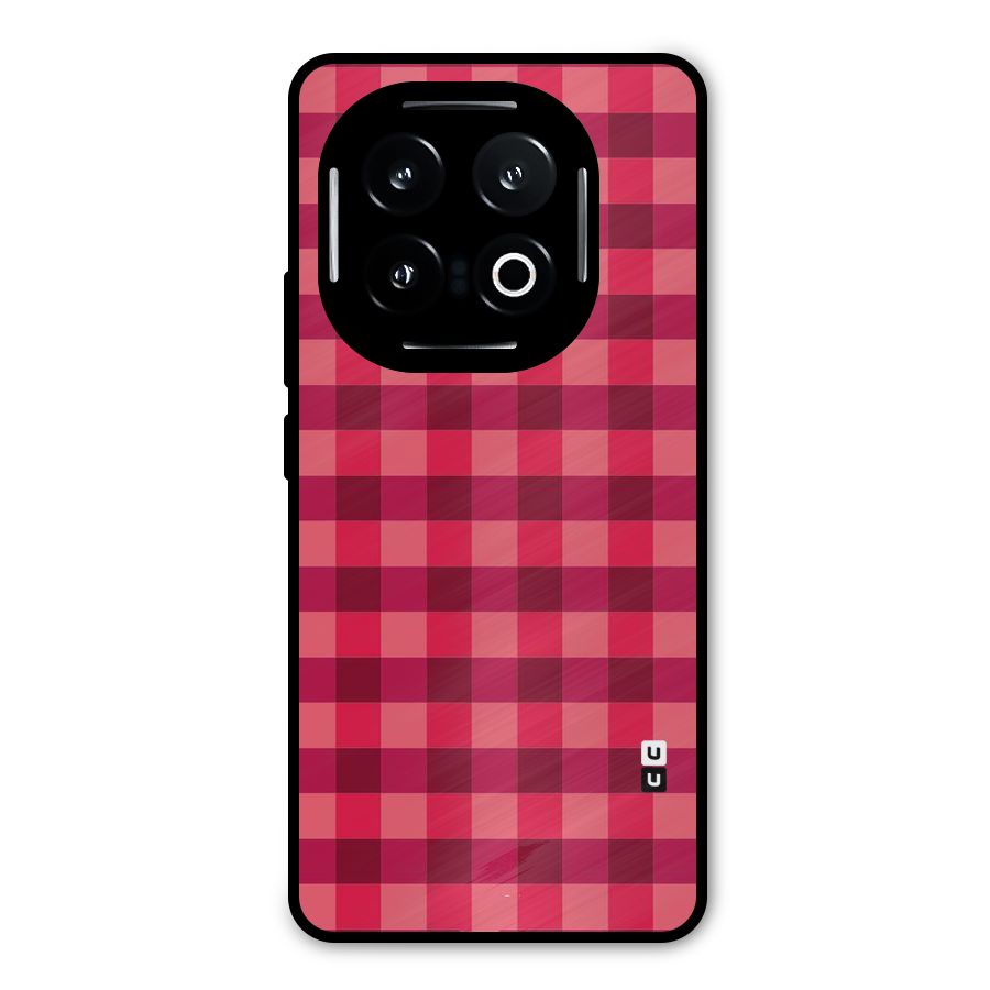 Love Checks Metal Back Case for iQOO 13
