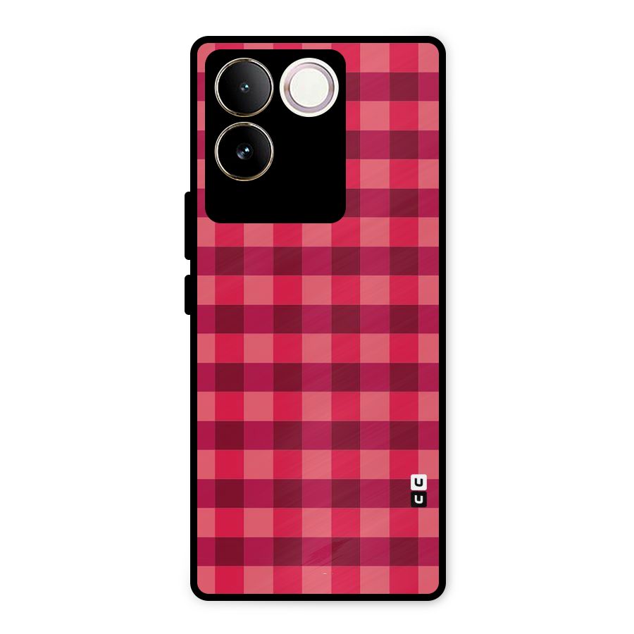 Love Checks Metal Back Case for iQOO Z7 Pro