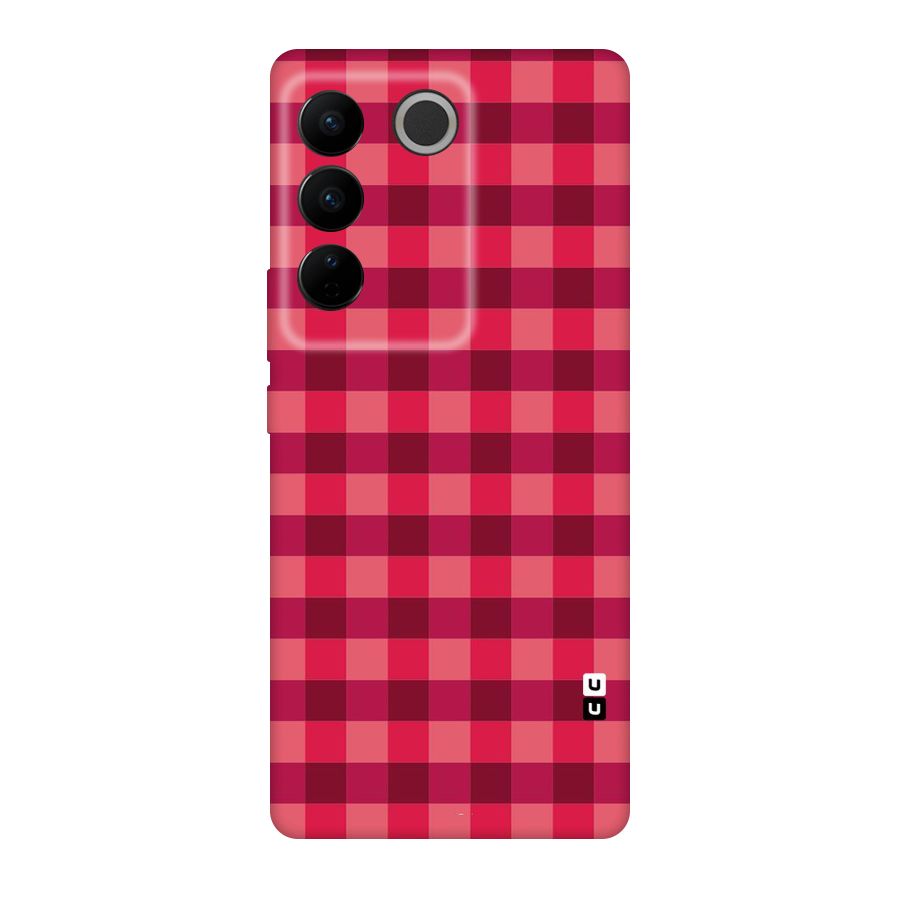 Love Checks Original Polycarbonate Back Case for Vivo V27
