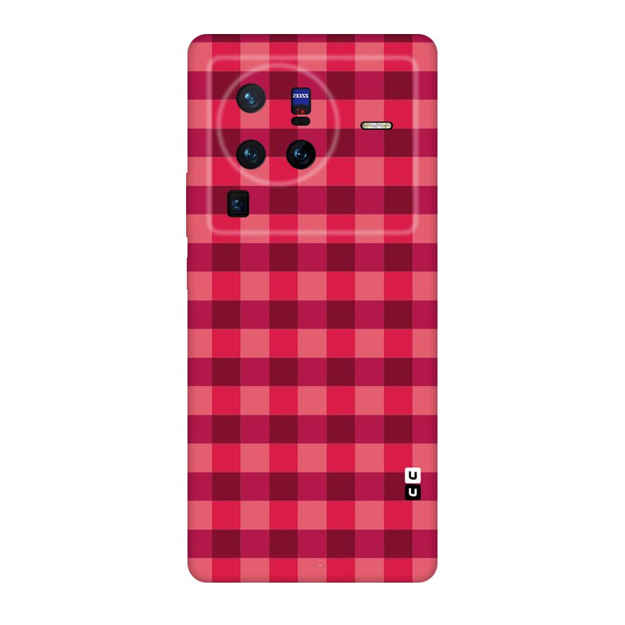 Love Checks Original Polycarbonate Back Case for Vivo X80