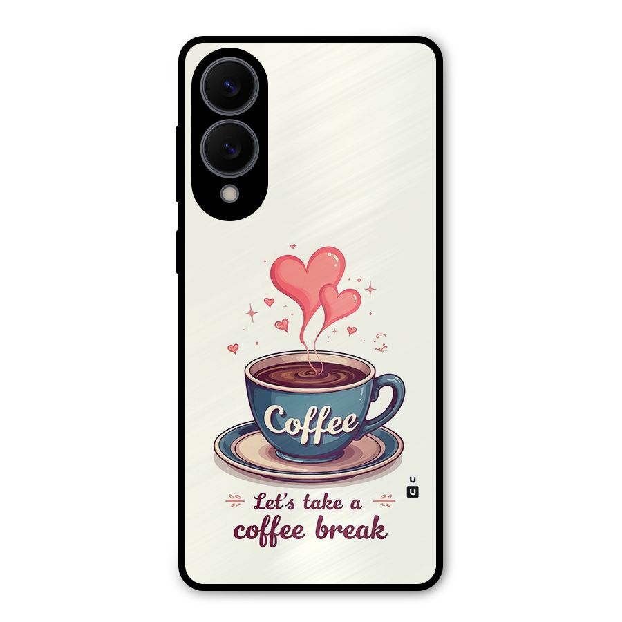 Love Coffee Break Metal Back Case for Galaxy S25 Edge