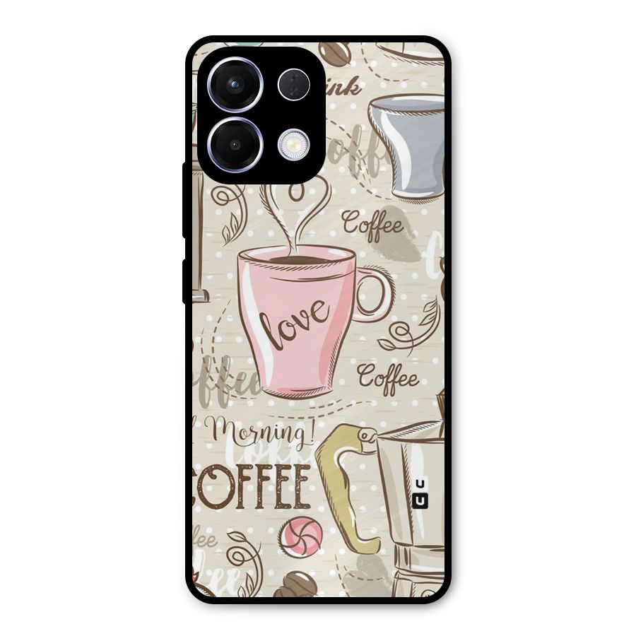 Love Coffee Design Metal Back Case for Oppo K13