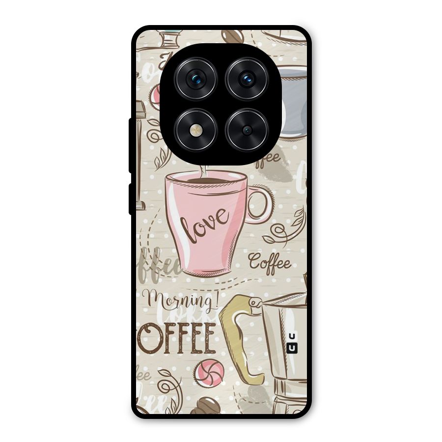 Love Coffee Design Metal Back Case for Poco X7