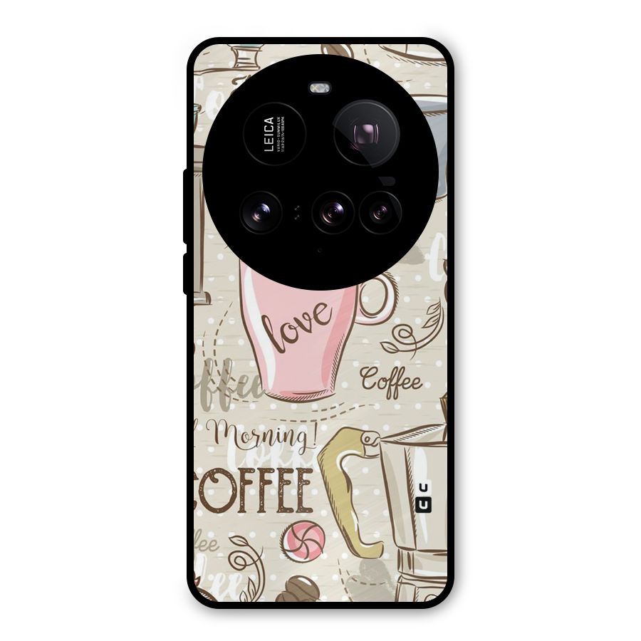 Love Coffee Design Metal Back Case for Xiaomi 15 Ultra