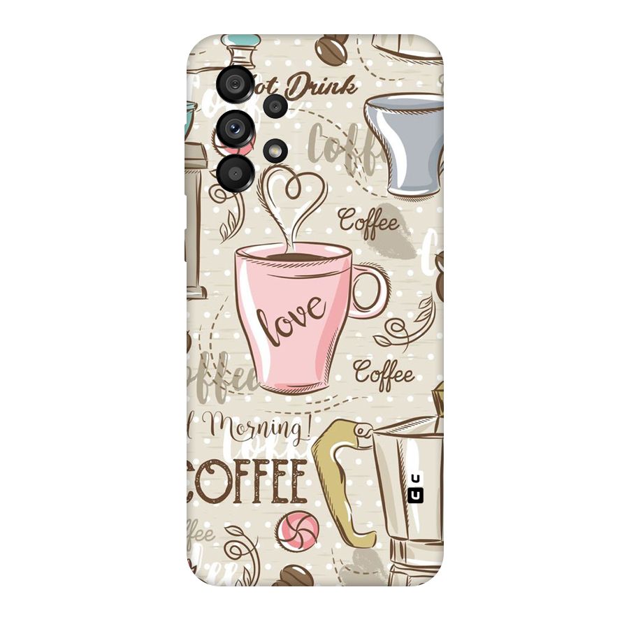 Love Coffee Design Original Polycarbonate Back Case for Galaxy A73 5G