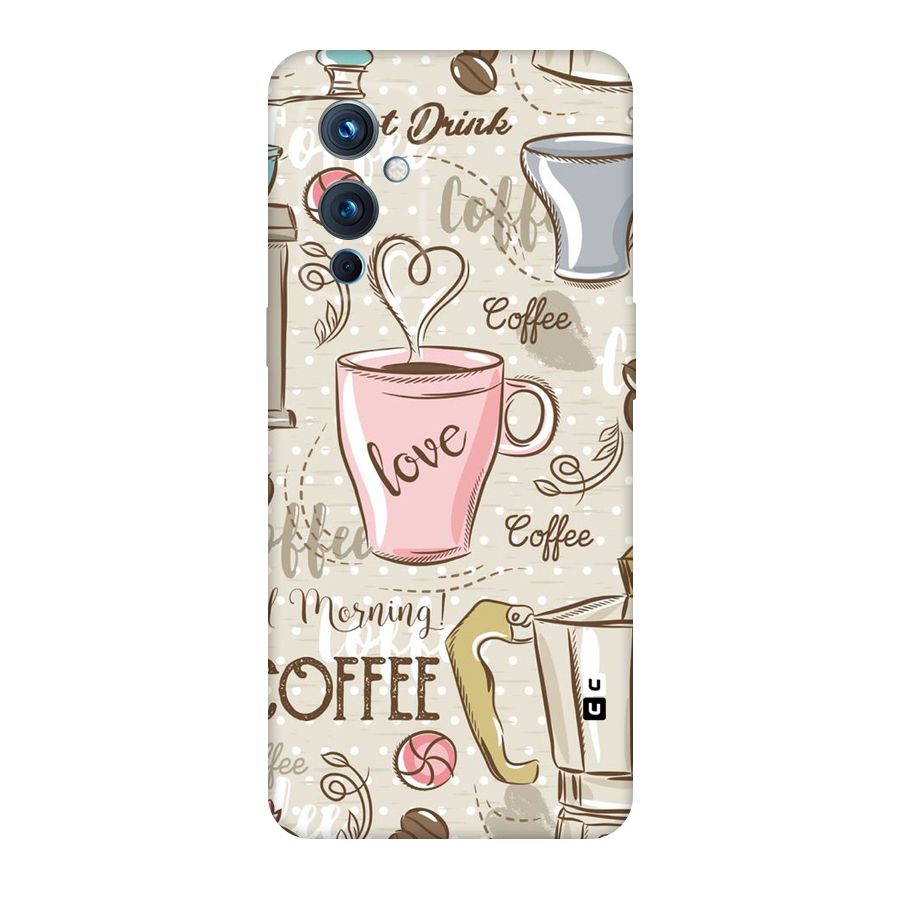 Love Coffee Design Original Polycarbonate Back Case for OnePlus 9