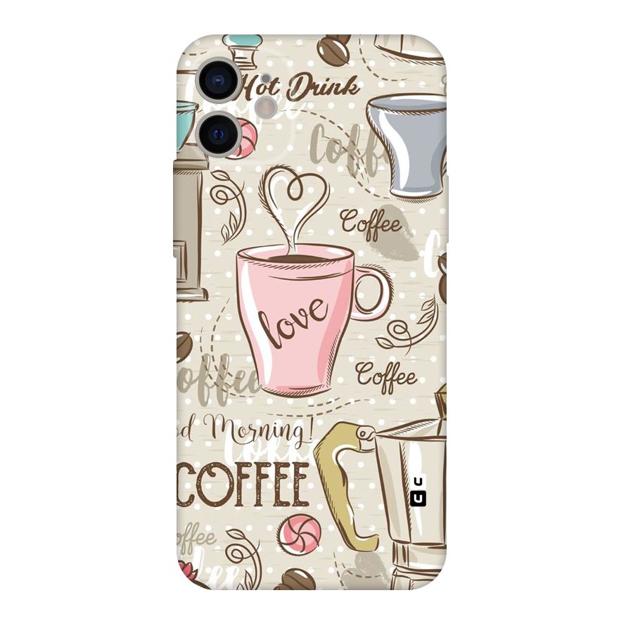 Love Coffee Design Original Polycarbonate Back Case for iPhone 11