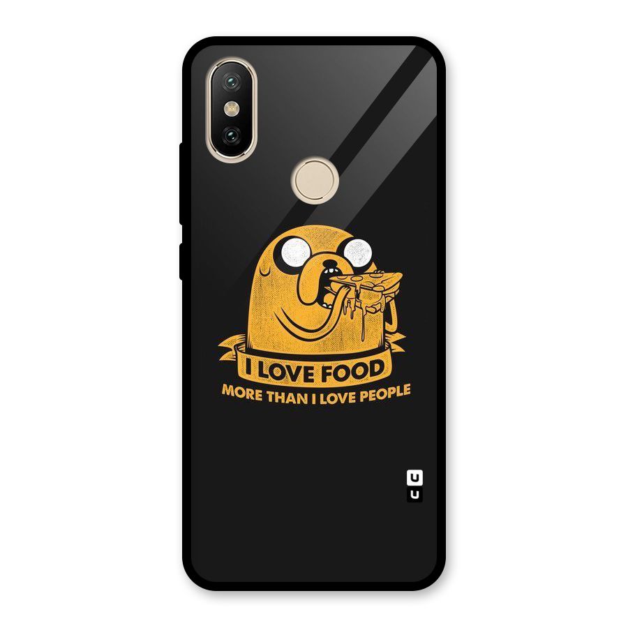 Love Food Glass Back Case for Redmi A2