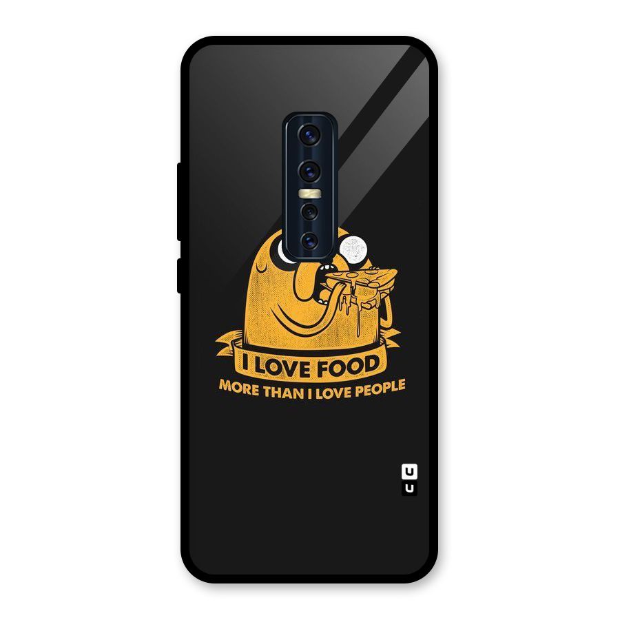 Love Food Glass Back Case for Vivo V17 Pro
