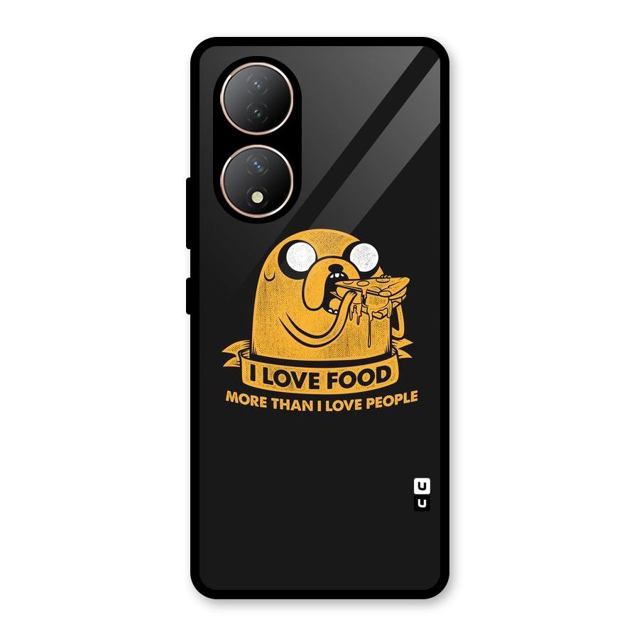 Love Food Glass Back Case for Vivo Y100A