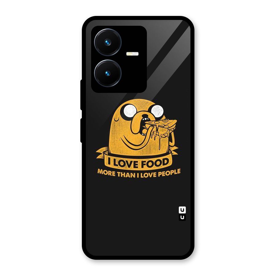 Love Food Glass Back Case for Vivo Y22s