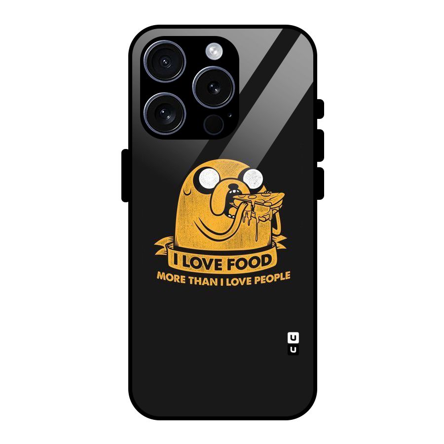 Love Food Glass Back Case for iPhone 15 Pro