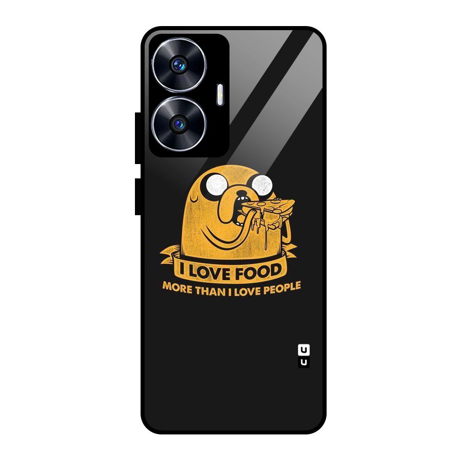 Love Food Glass Back Case for realme C55