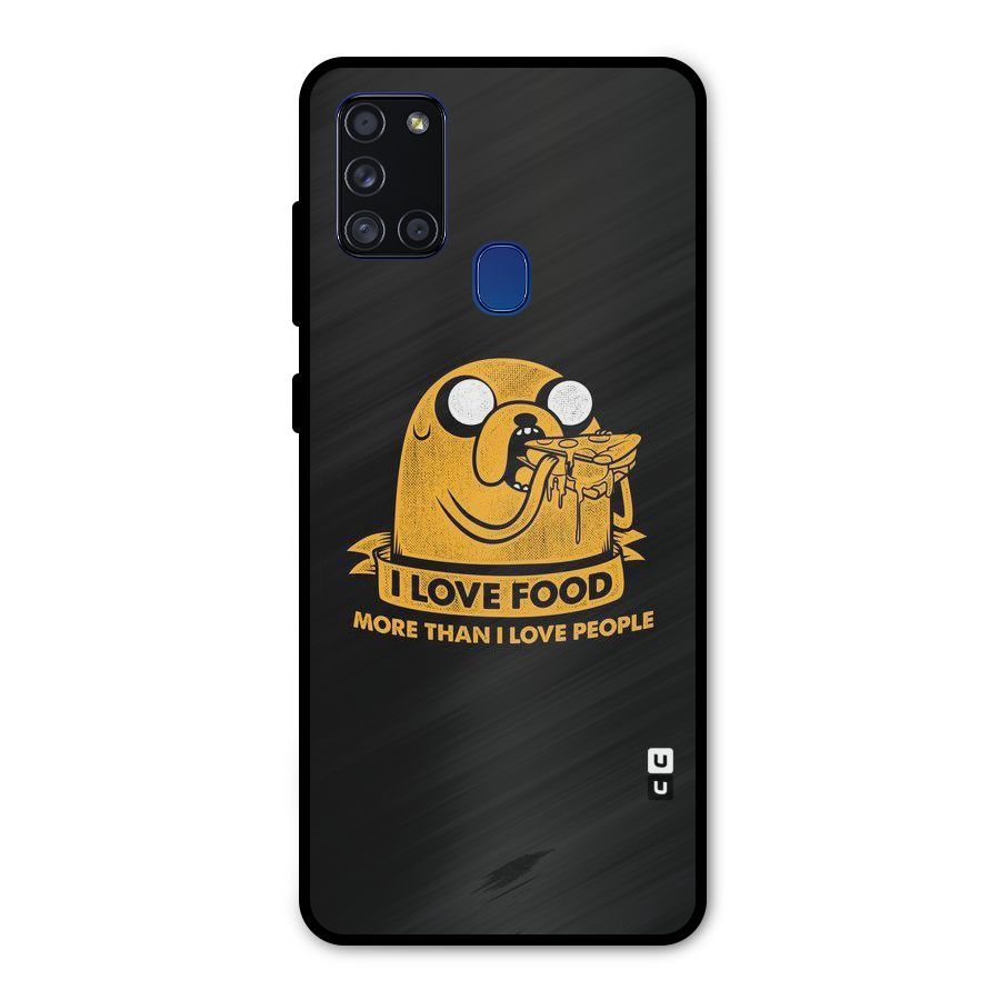 Love Food Metal Back Case for Galaxy A21s