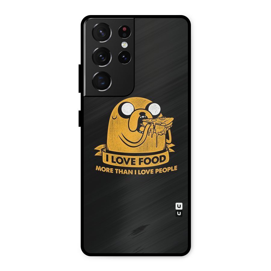 Love Food Metal Back Case for Galaxy S21 Ultra 5G