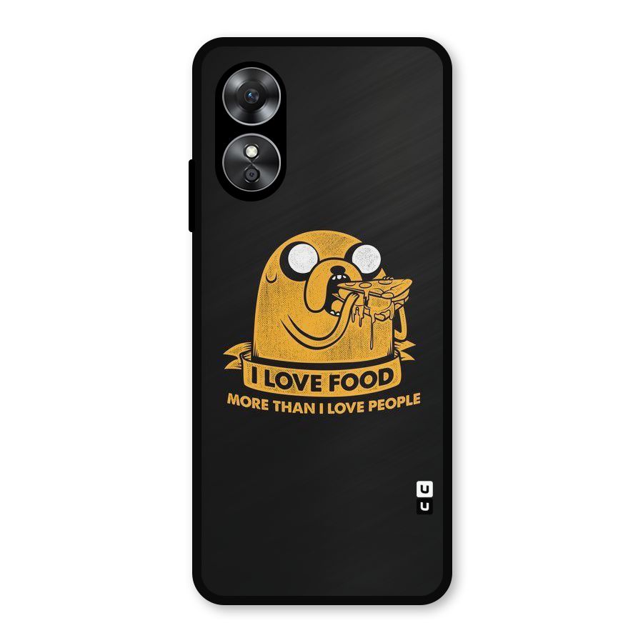 Love Food Metal Back Case for Oppo A17