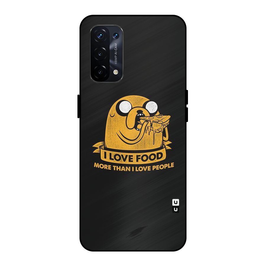 Love Food Metal Back Case for Oppo A74 5G